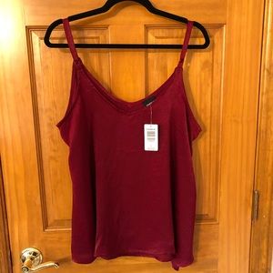 NWT Torrid Deep Red Swing Cami